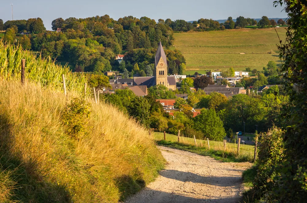 Landschap van Gulpen in Limburg