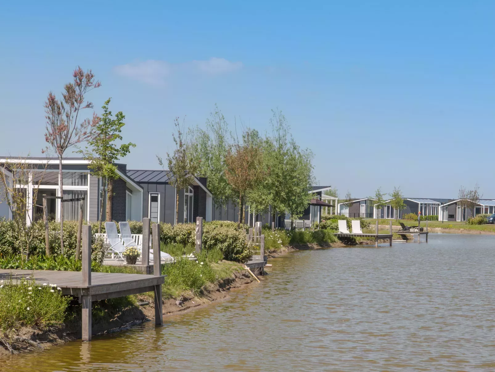 vakantiehuis aan het water