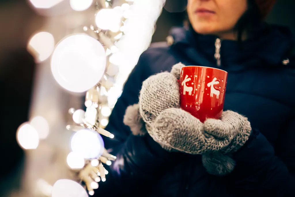 kerstmarkt kop chocolademelk